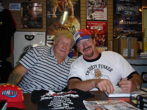 Two of the greatest to ever wrestler Harley Race and Terry Funk has been at The Fan Shop