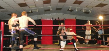 LWA Starts the night of strong with an exciting 6 man tag match.