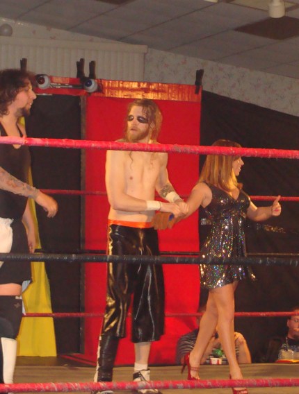 Tiffany Lefane and Pierre Abernathy with Gary the Barn Owl ?? – Photo Credit Kari Williams 