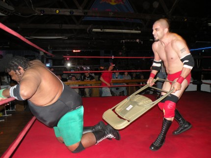 Hadeev gets revenge with a little help from a chair.