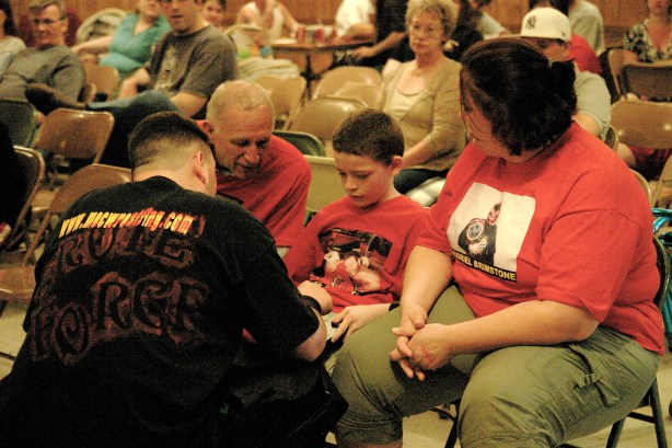 Brian Scrilla ask Young Ricky to please be the honorary Bell keeper to start the show Mike Van Hoogstraat