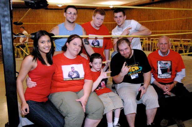 Best wishes goes out to young Ricky who is shown here with MR K and his family and friends. (Photo Credit: Mike Van Hoogstraat)