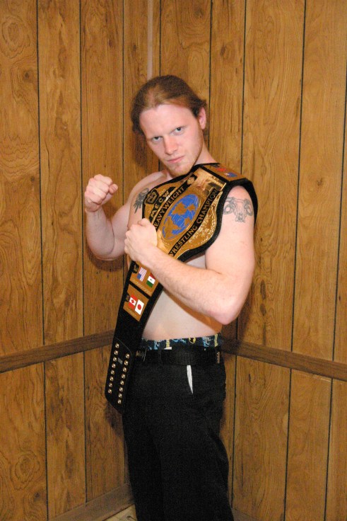 MECW Heavyweight Champion “The Unbreakable” Zach Thompson.(Photo Credit Michael R Van Hoogstraat)