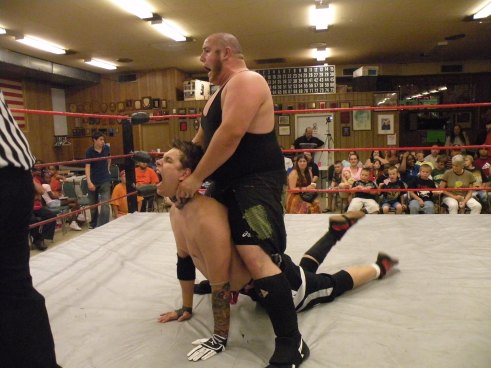 The Hooligans masters of the mind games taunts Pierre. (Photo credit Brian “Flair” Kelley)