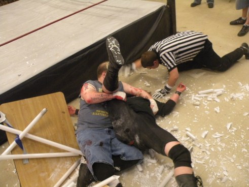 Rotten gets the pinfall much to the IHW fans dismay (Photo Credit Brian Kelley)