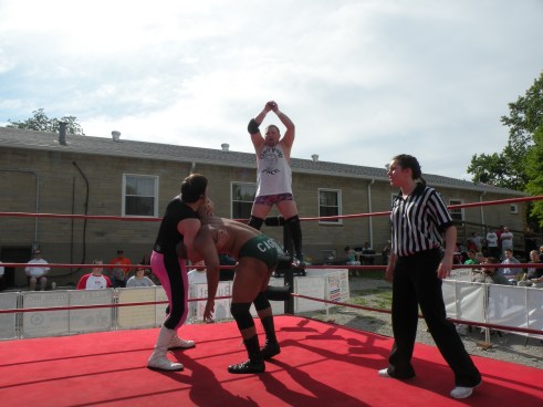 Cory Carter and Danny McKay works on a perfect double team(Photo Credit Brian “Flair” Kelley)