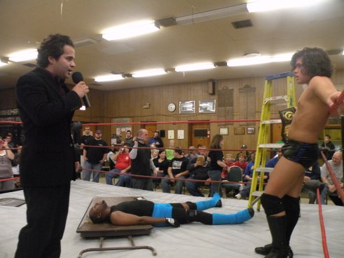 Brandon Espinosa tells Aarons to forget the fans. (Photo Credit Brian “Flair” Kelley)