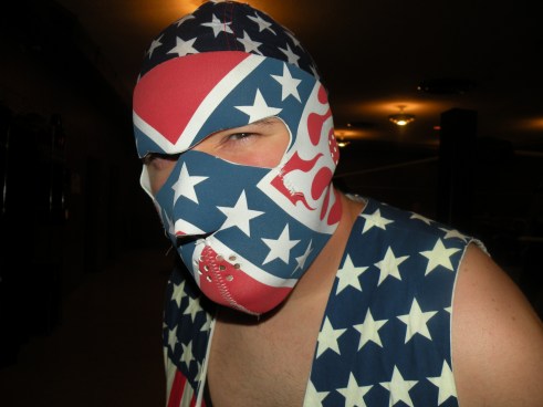 Super Patrio only shining moment of the night.(Photo Credit Brian “Flair” Kelley)