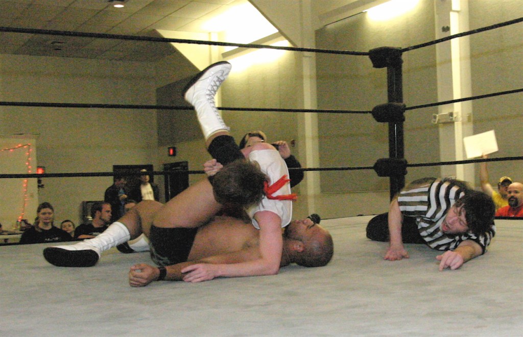 Dan the Man showed his heart after taking a thrashing by Matt Cage and turning the match into his favor for the win. (Photo Credit Michael R Van Hoogstraat